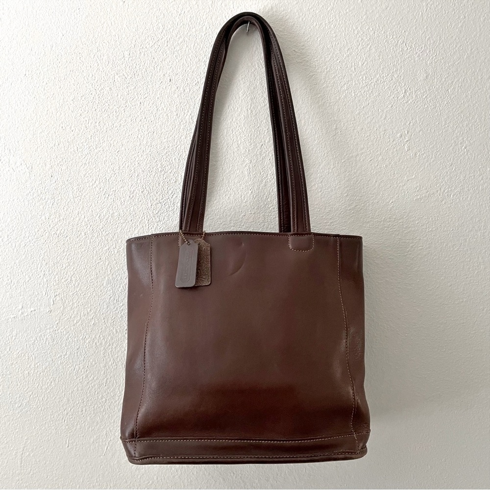 Coach Vintage Brown Bleecker Bucket Legacy Leather Shoulder Tote Bag e9c-9305